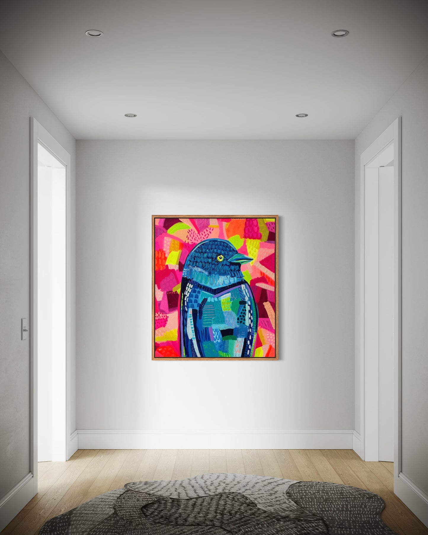 Wilbur The Bird (Stretched Canvas Print)