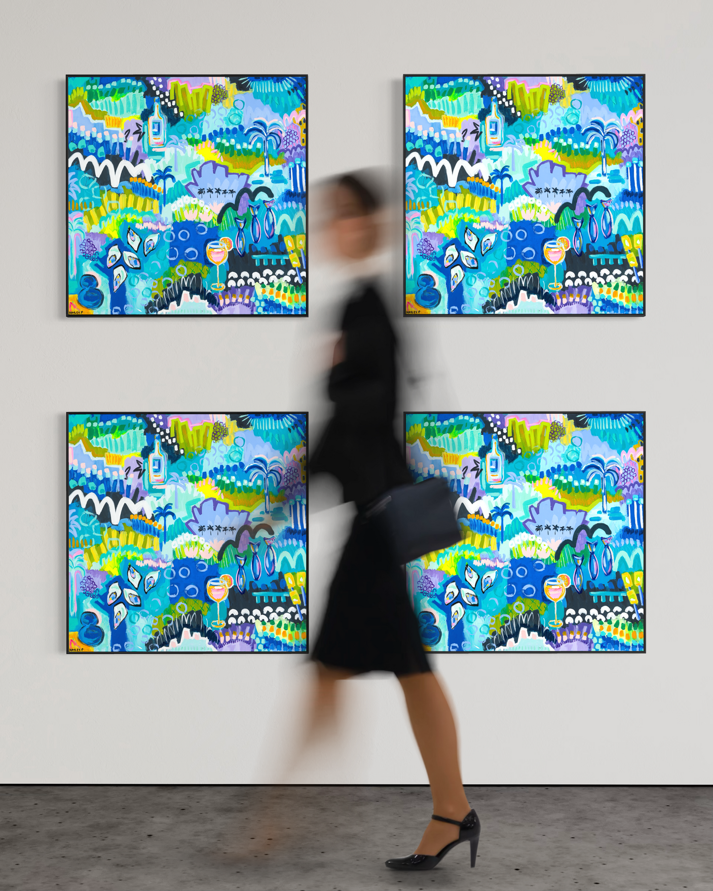 Canvas Print "Oysters, Balls and Wine - Oh My"