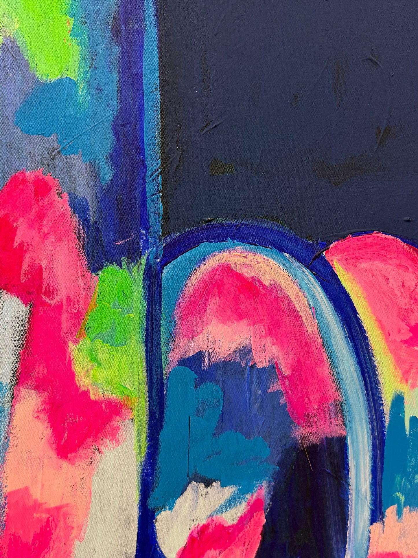 In Your Face (Original) Framed In Oak