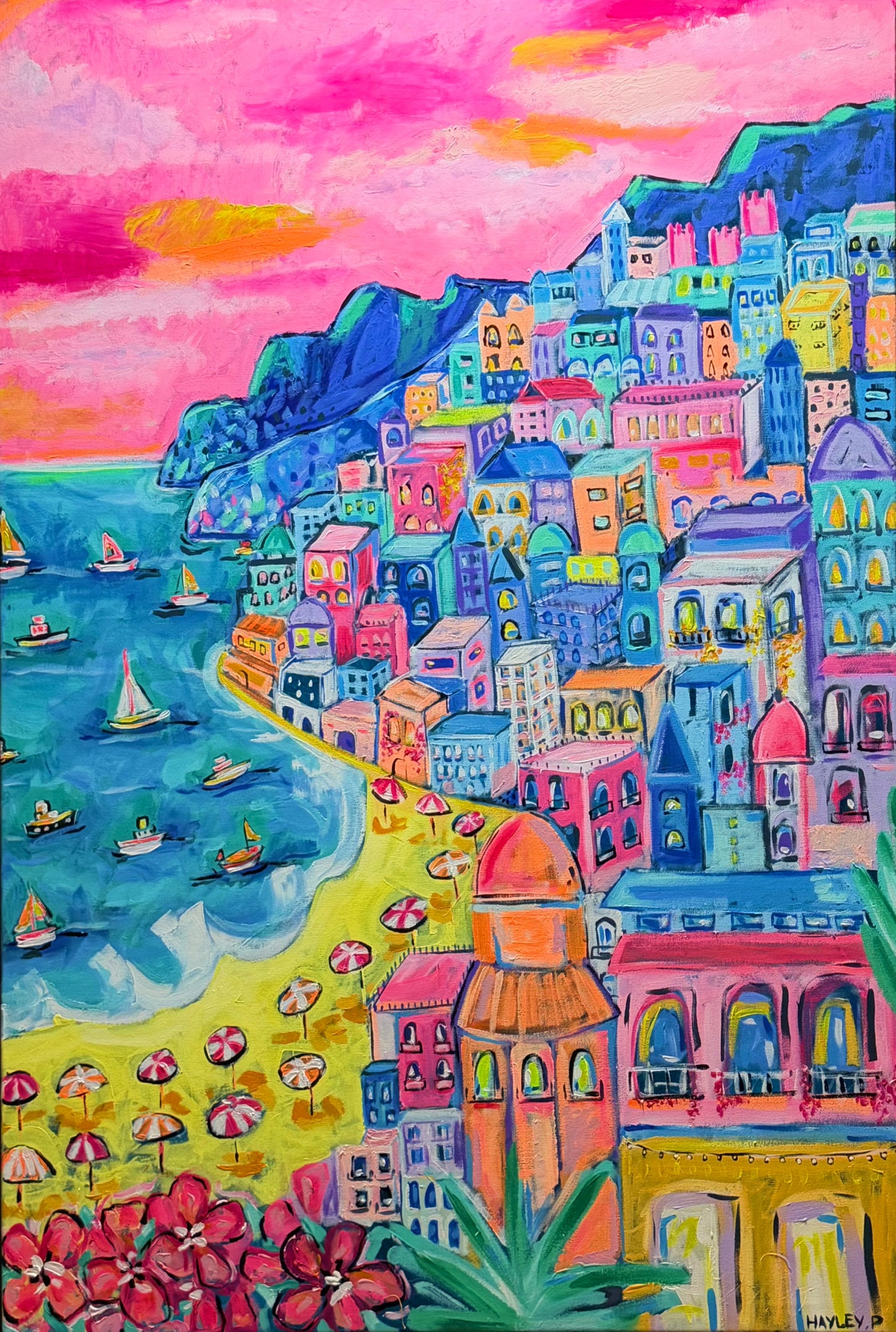"Amalfi In My Dreams" (Canvas Print)