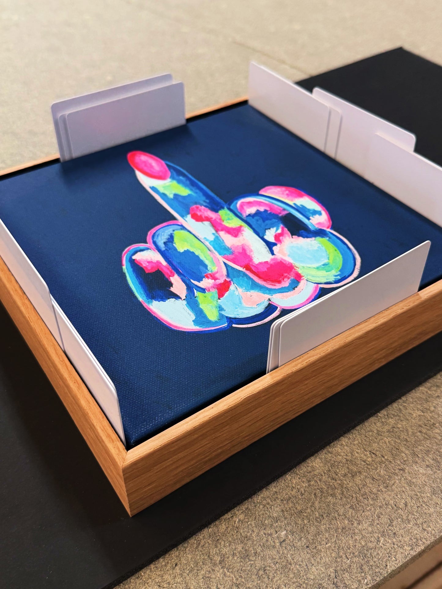 In Your Face Mini Framed Canvas Print