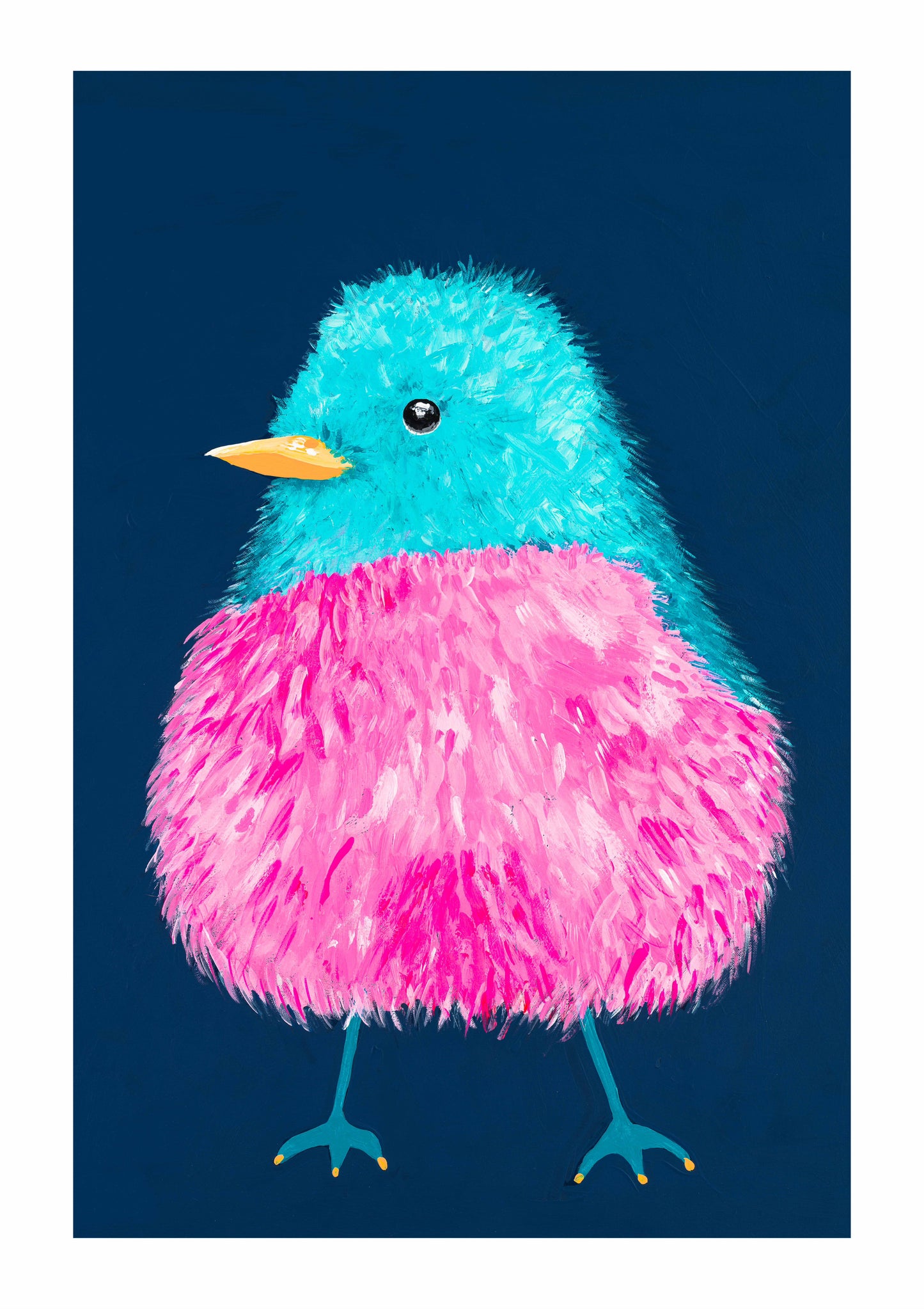 Fuzzy Bird (Paper print)