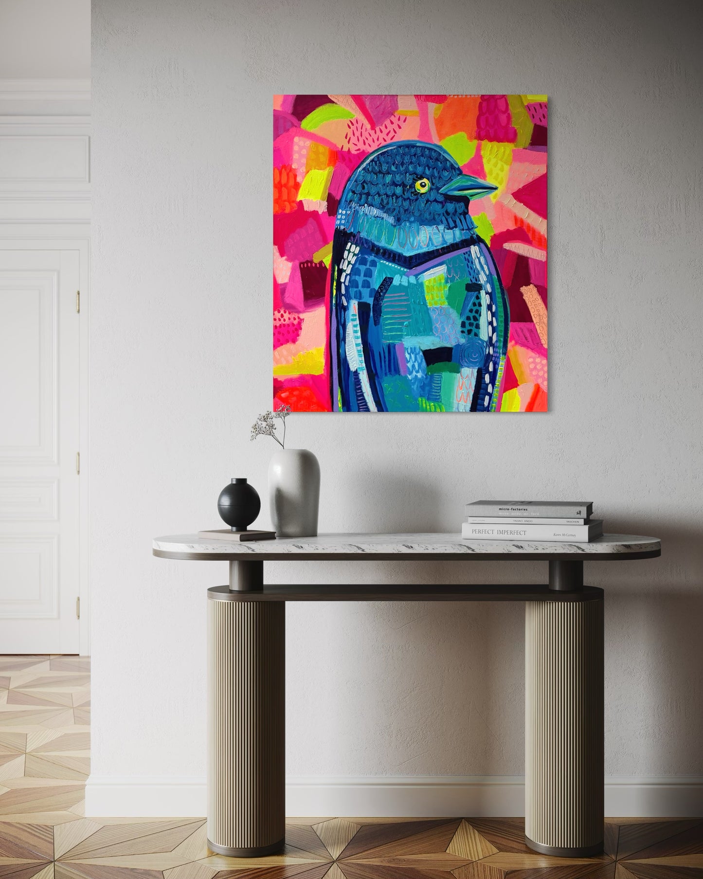 Wilbur The Bird (Stretched Canvas Print)