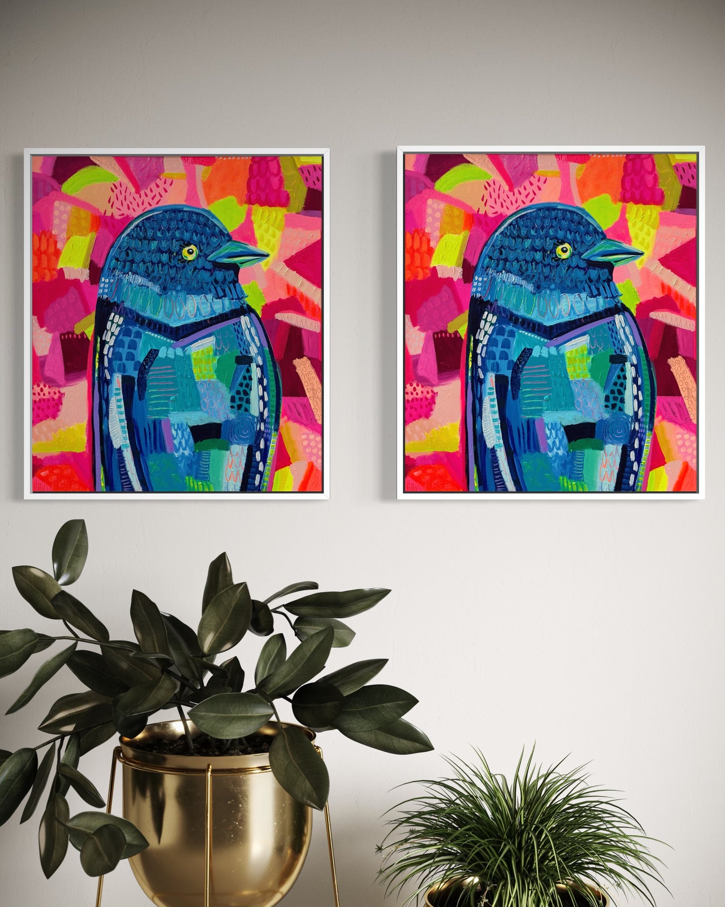 Wilbur The Bird (Stretched Canvas Print)