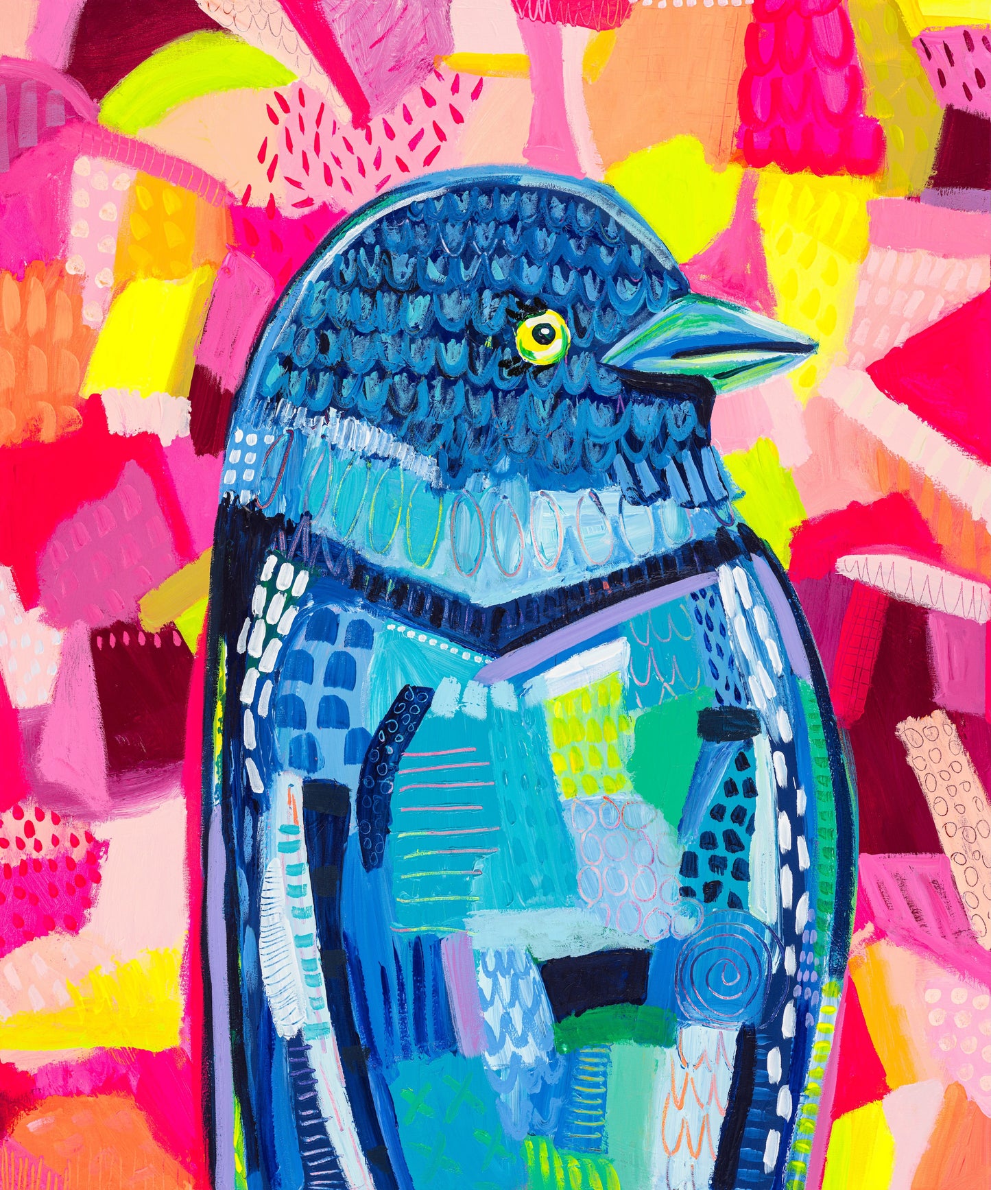 Wilbur The Bird (Stretched Canvas Print)