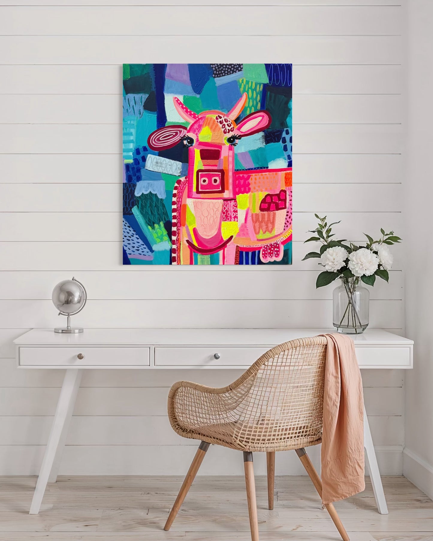 Skinny Cow (Stretched Canvas Print)