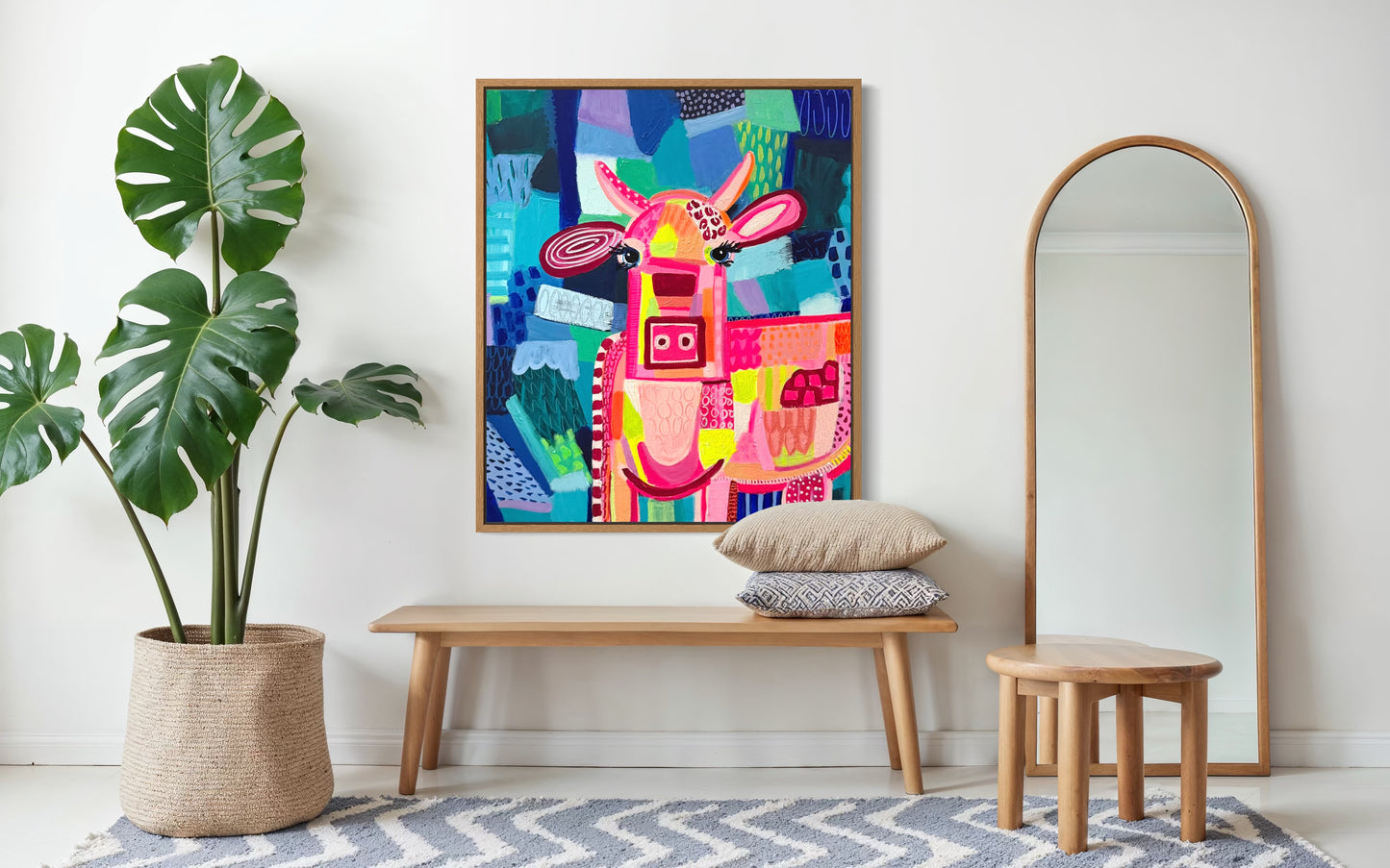 Skinny Cow (Stretched Canvas Print)