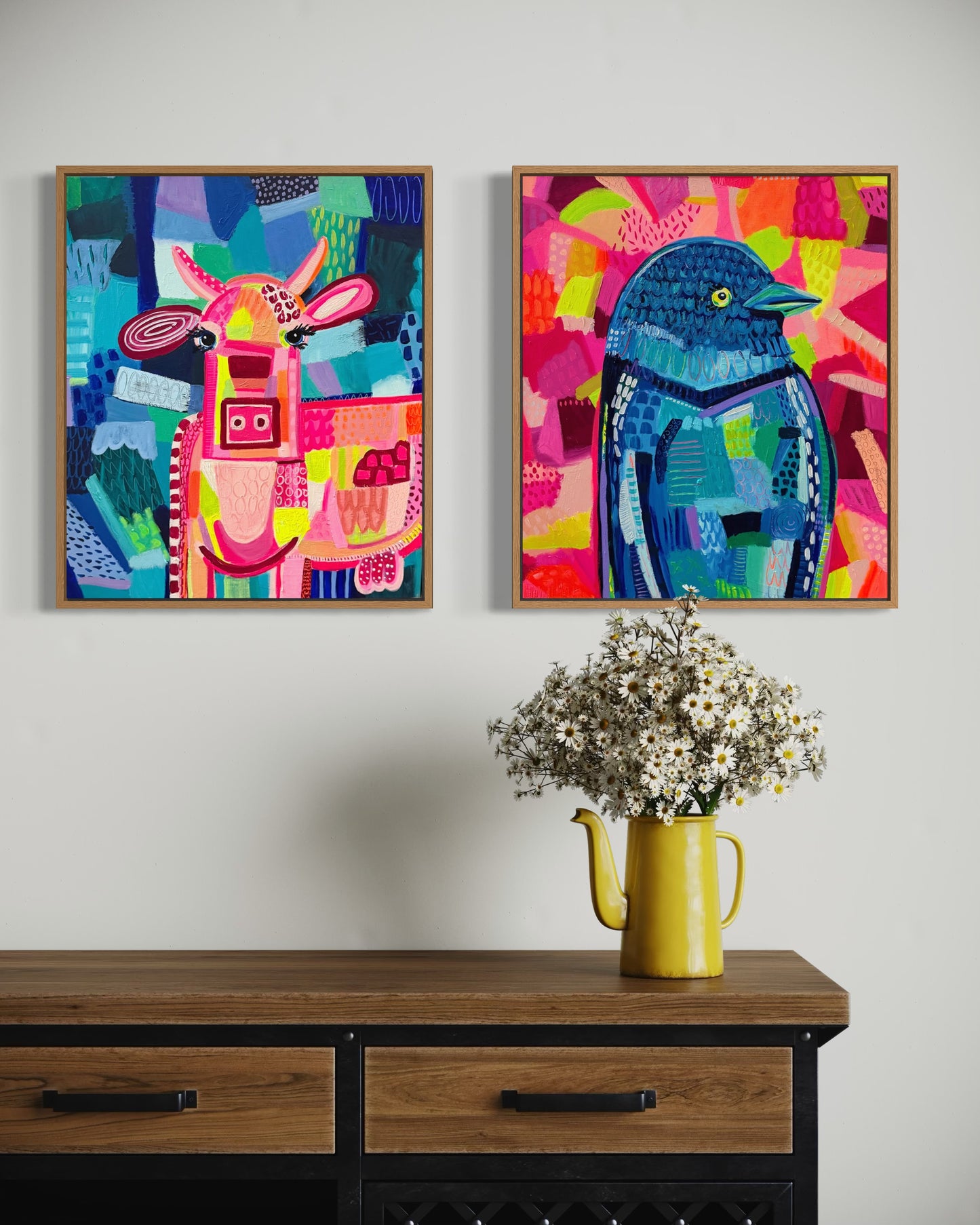 Skinny Cow (Stretched Canvas Print)