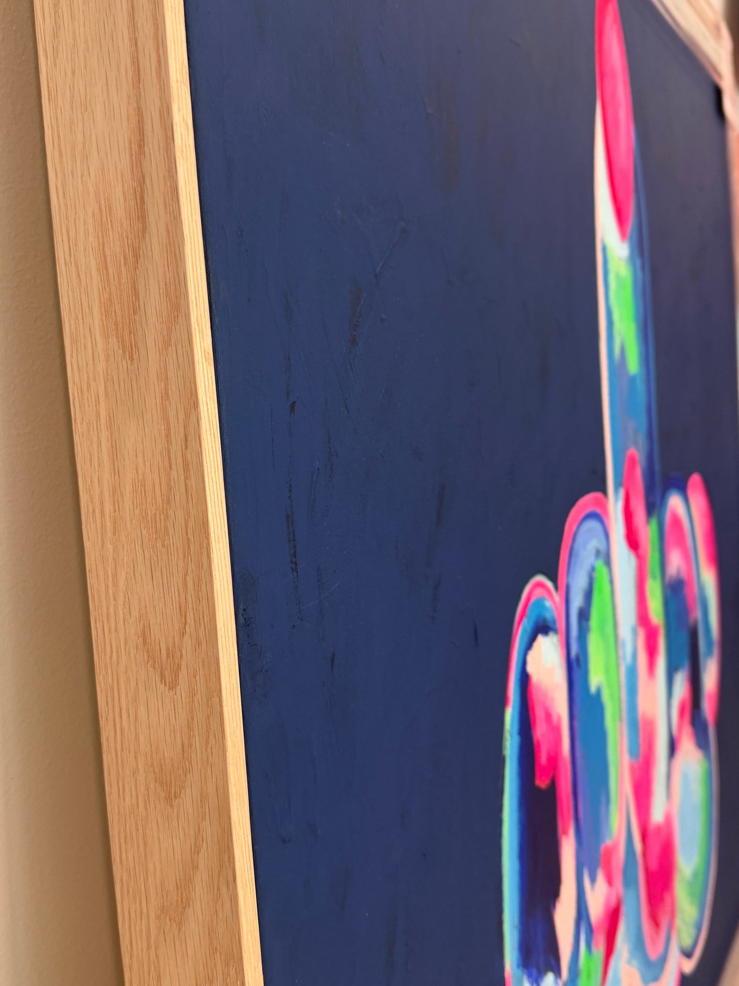 In Your Face (Original) Framed In Oak