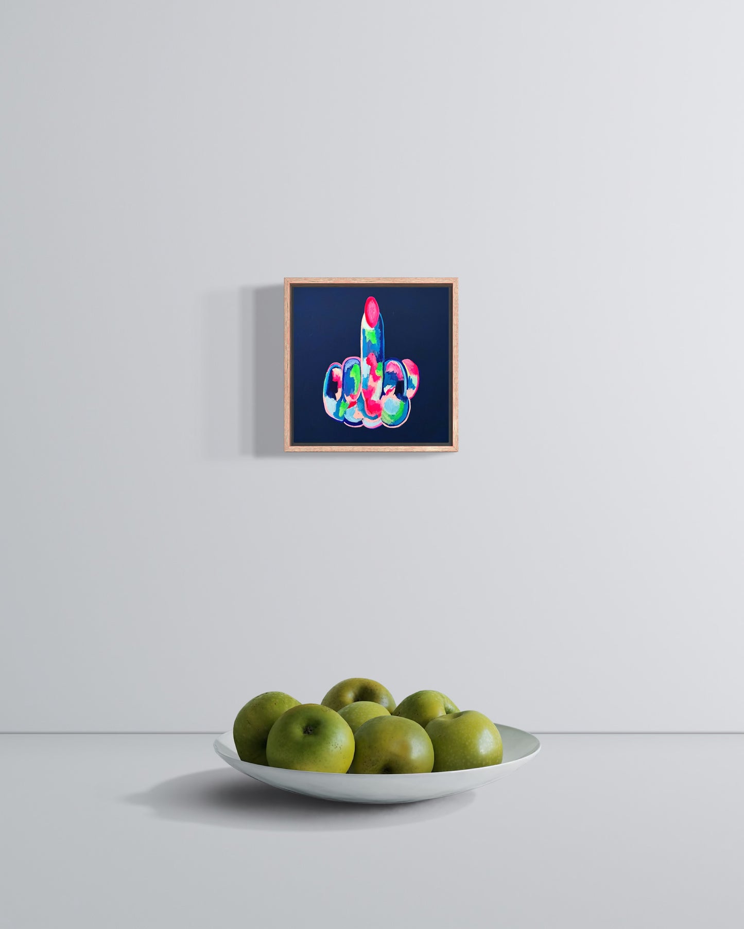 In Your Face Mini Framed Canvas Print