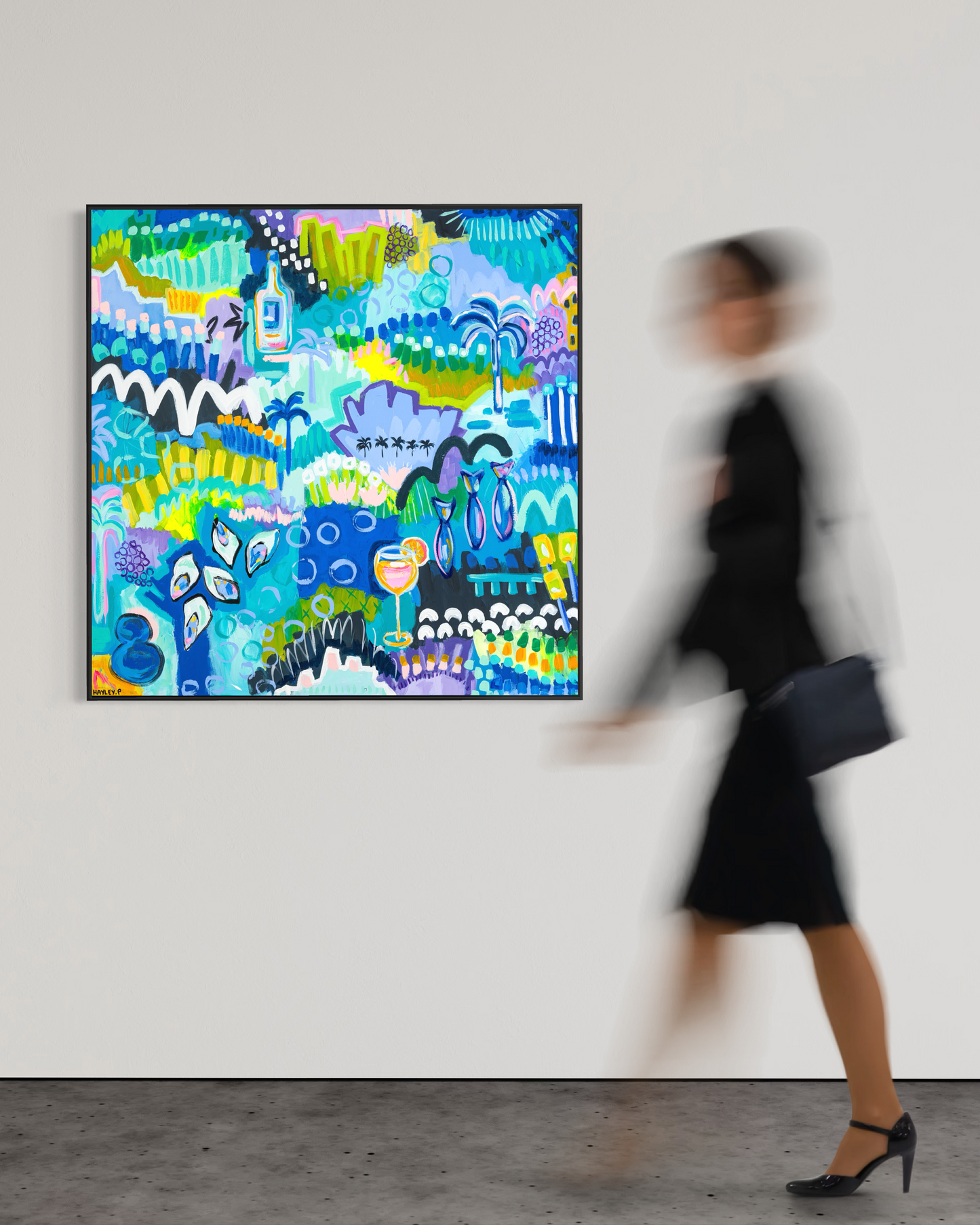 Canvas Print "Oysters, Balls and Wine - Oh My"