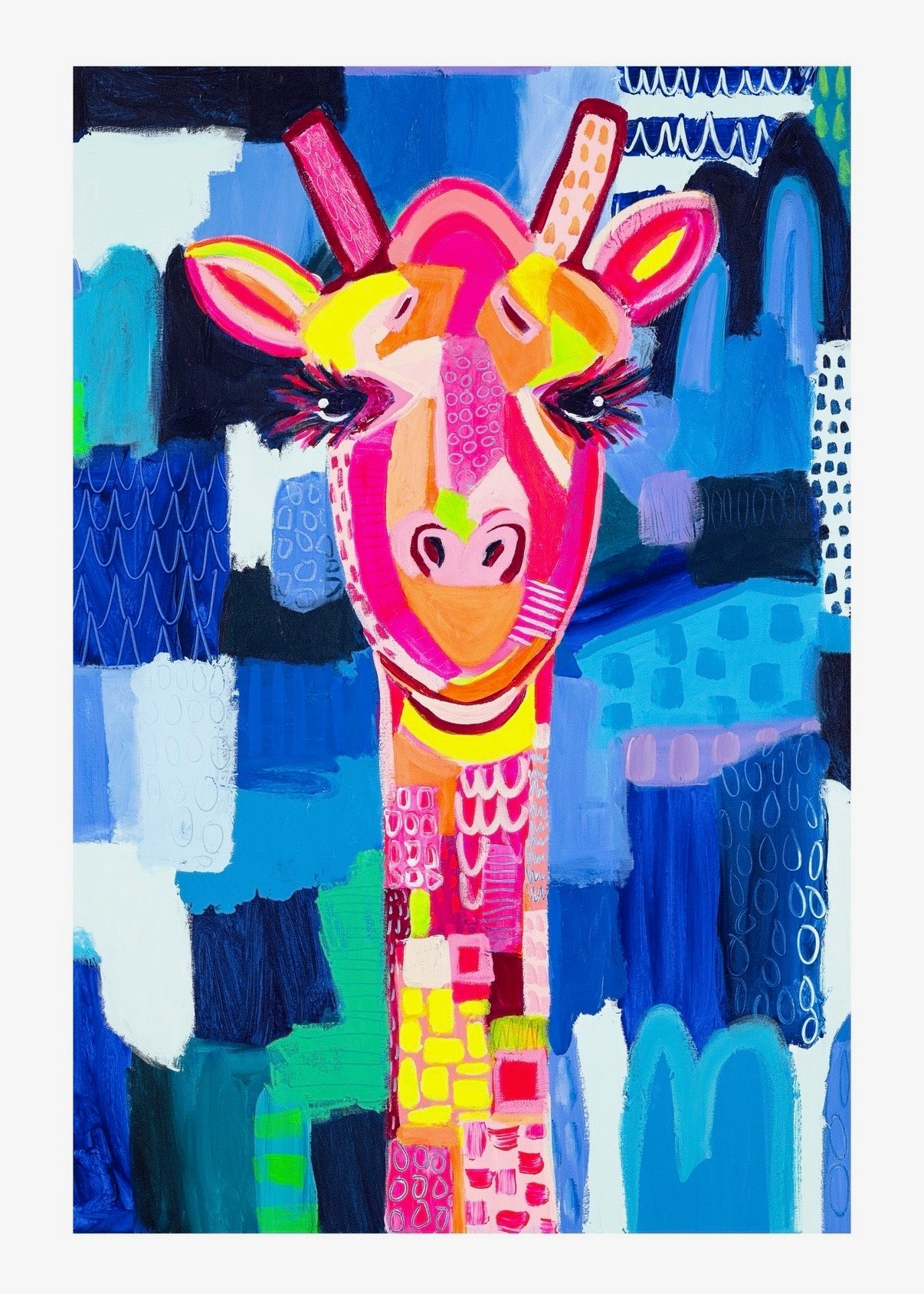 Helen The Giraffe (Paper Print)