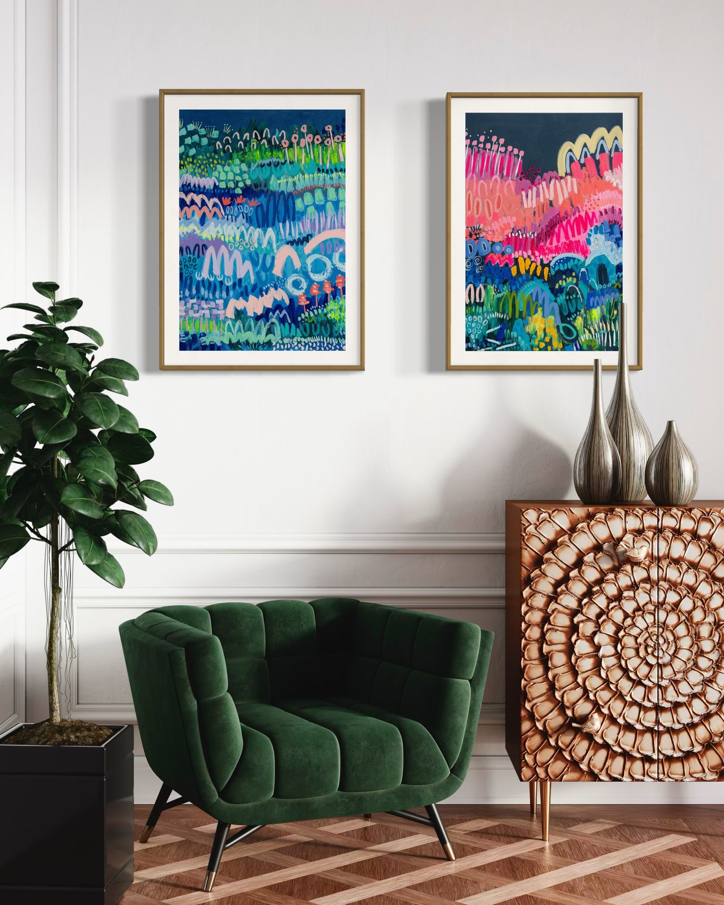 Party In The hills (FRAMED PRINT)