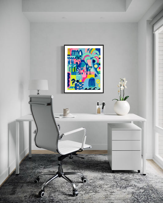 Summer Holiday (FRAMED PRINT)