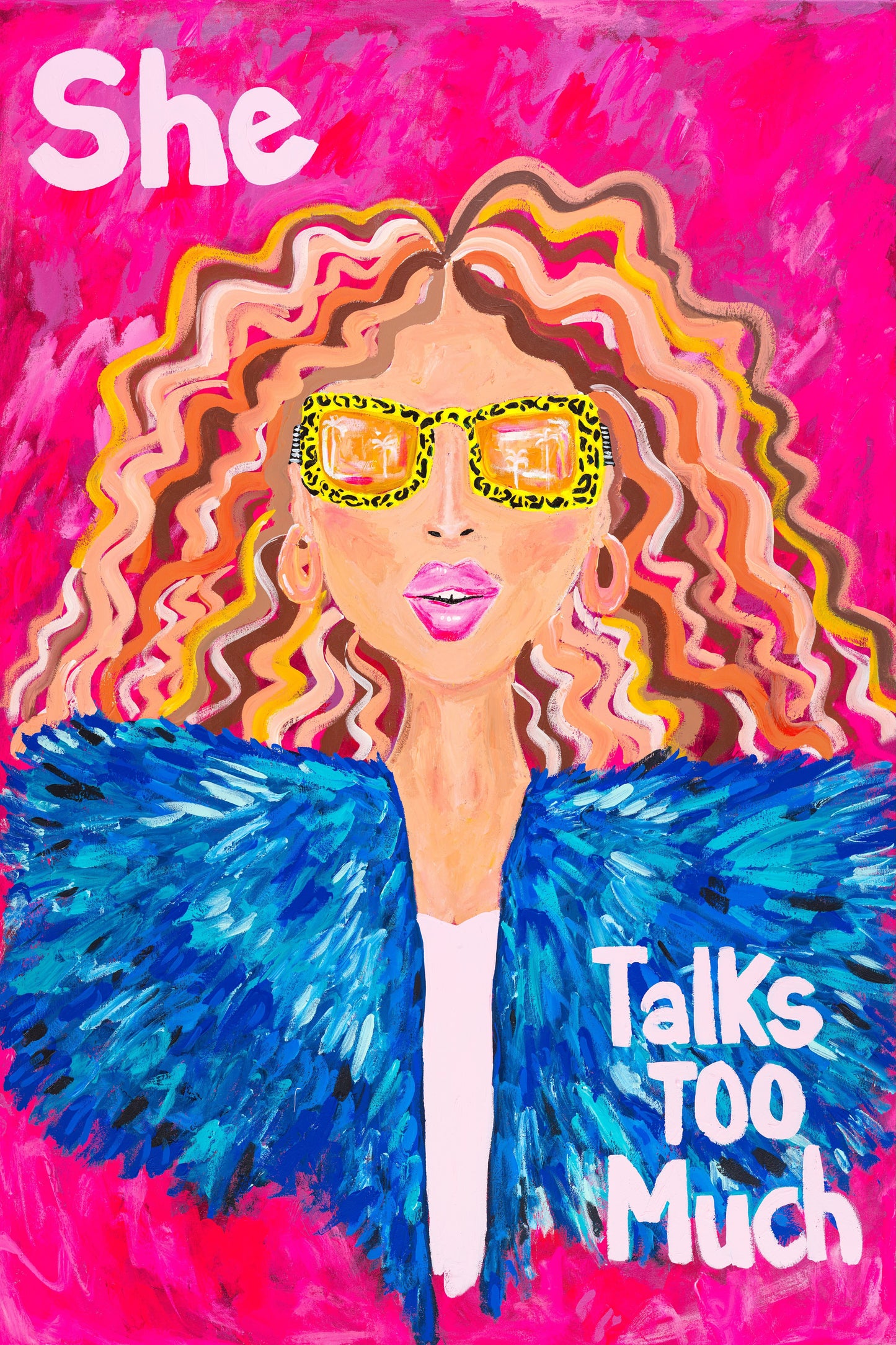 She Talks Too Much (Canvas Print)
