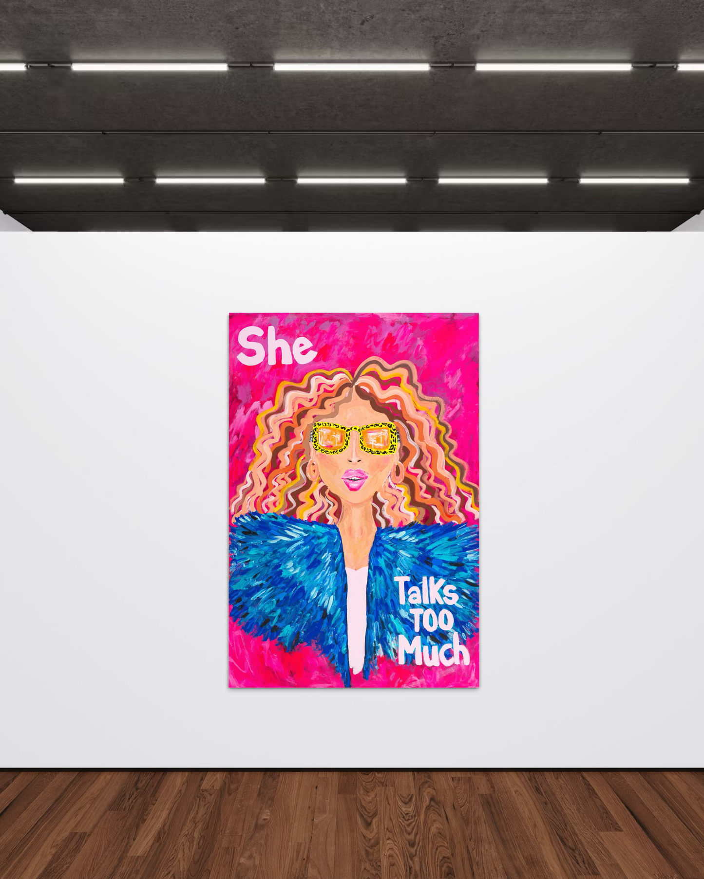 She Talks Too Much (Canvas Print)