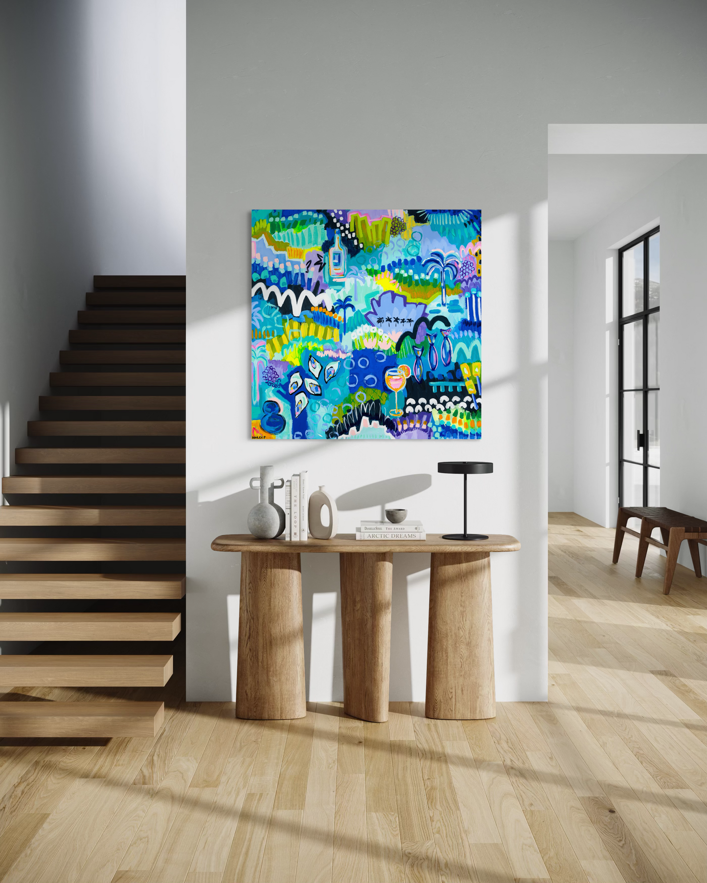 Canvas Print "Oysters, Balls and Wine - Oh My"