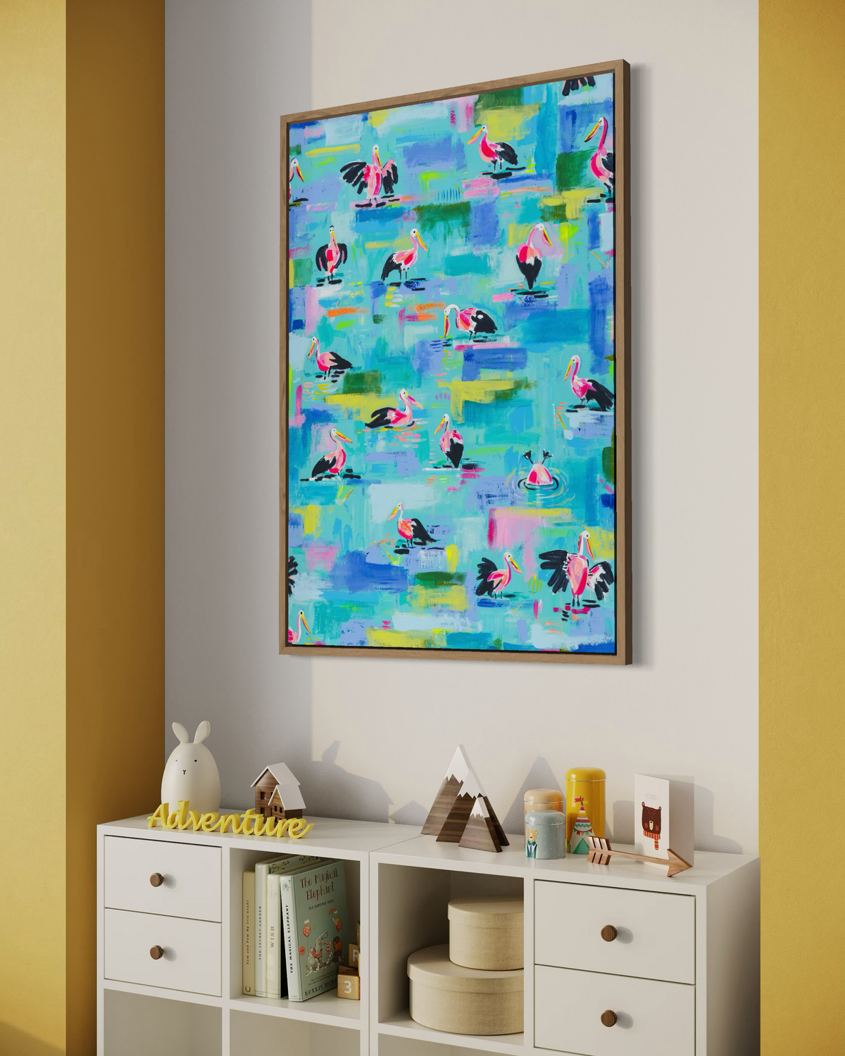 "Pelican Playground" (Canvas Prints)