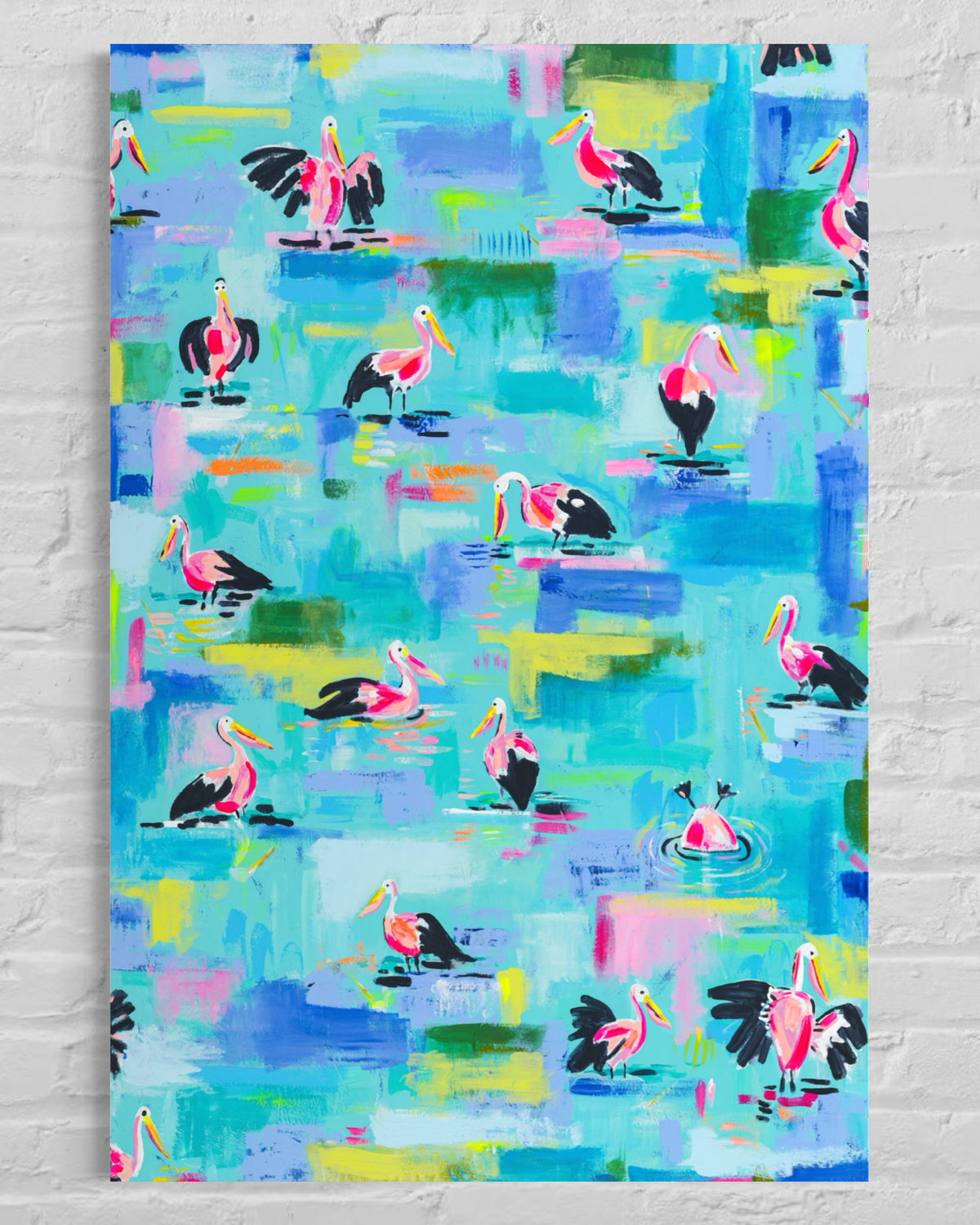 "Pelican Playground" (Canvas Prints)