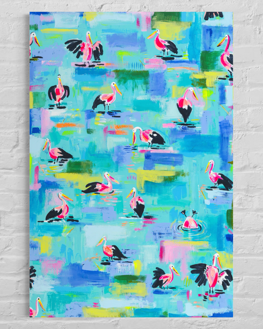 "Pelican Playground" (Canvas Prints)