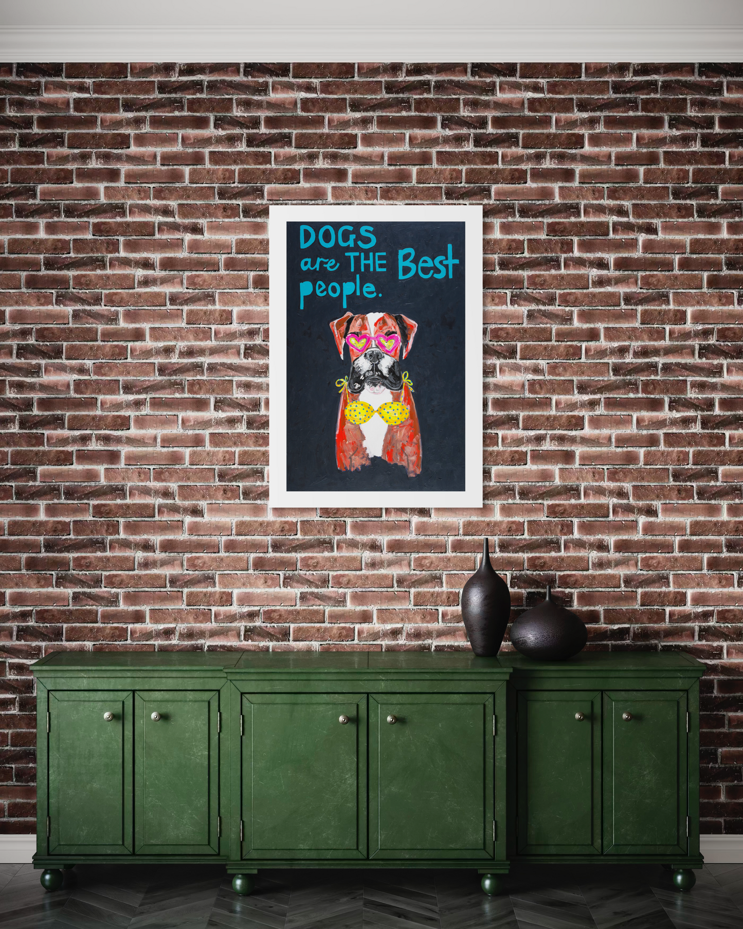 Dogs Are The Best People (Paper Print)