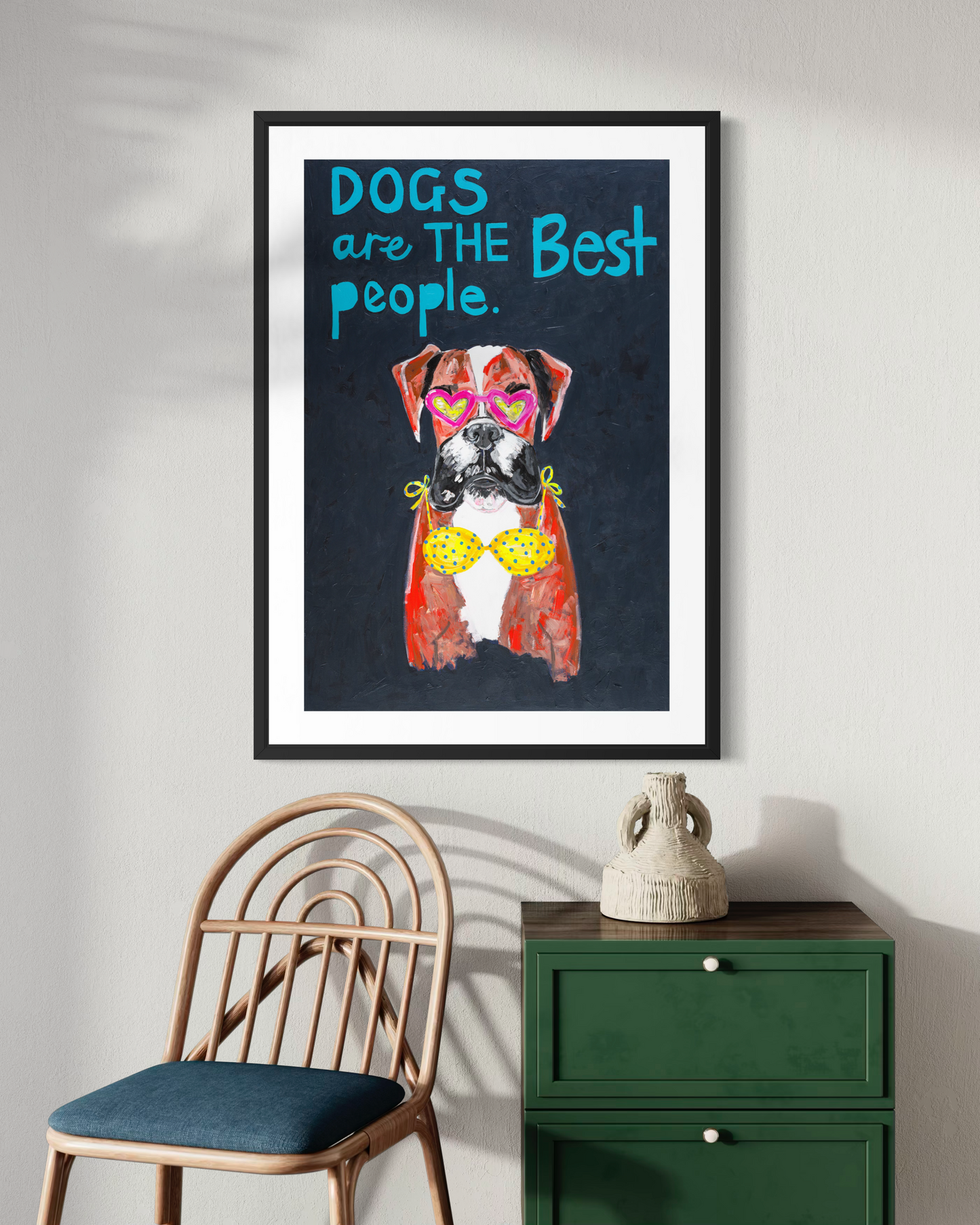 Dogs Are The Best People (Paper Print)