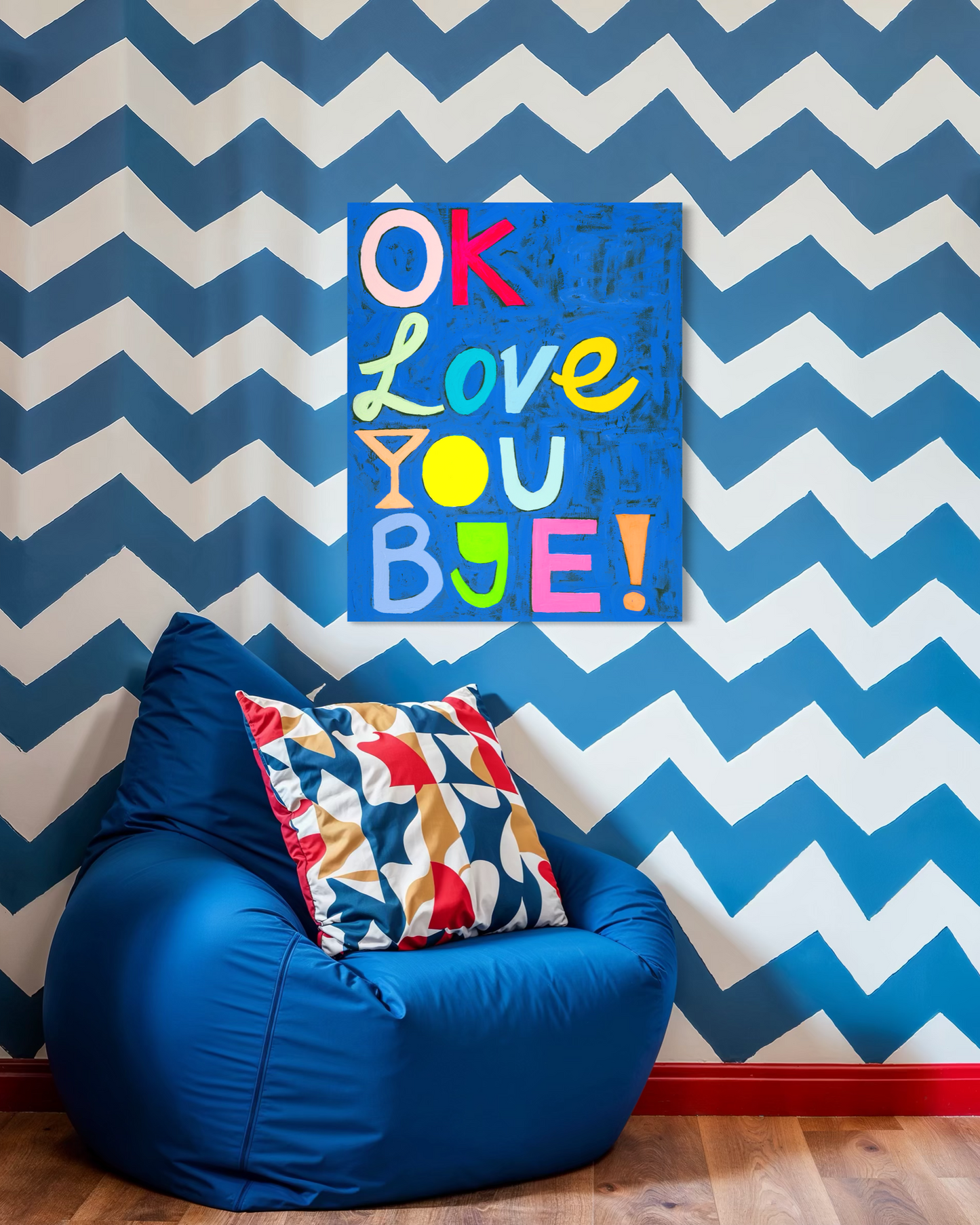 Okay, Love You, Bye (Canvas Print)