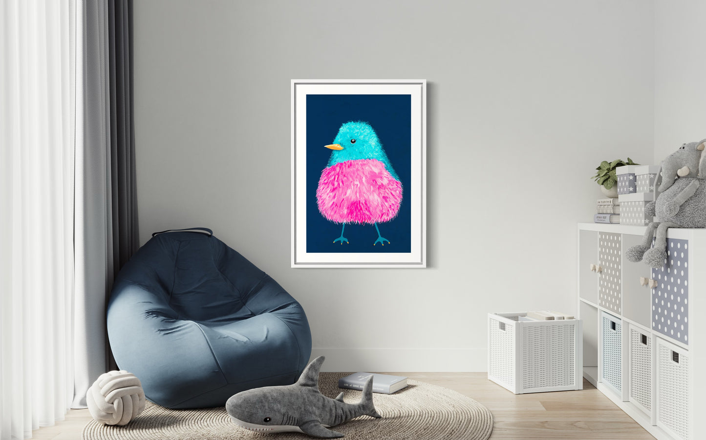 Fuzzy Bird (Paper print)