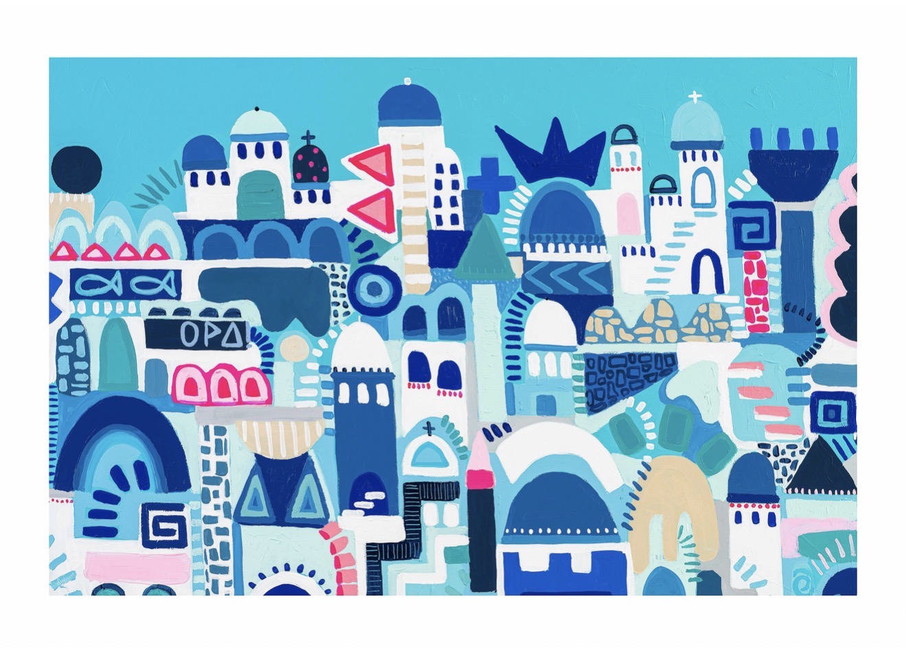 "Santorini" (Paper Print)