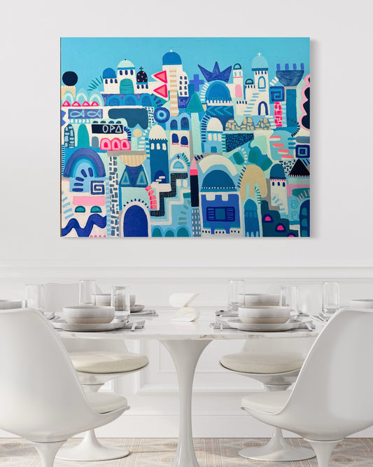 Santorini (Canvas Print)